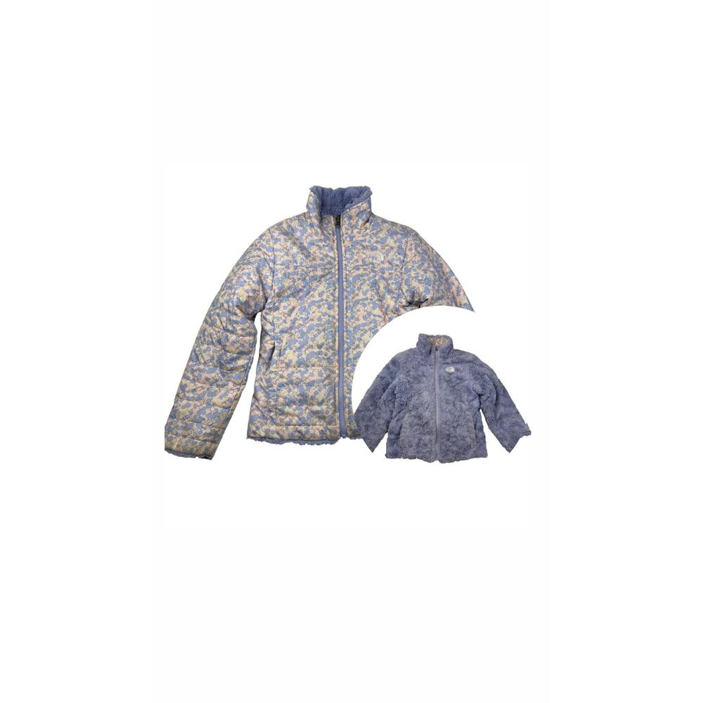 The North Face Purple Floral Reversible Mossbud Swirl Jacket Winter Coat